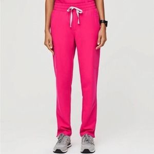 Figs Womens Shocking Pink Yola High Waisted Skinny Scrub Pants Size XL